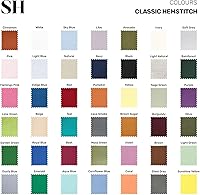 Vista 7 de Solino Home - Camino de mesa de lino con punto vainica, manteles individuales y servilletas