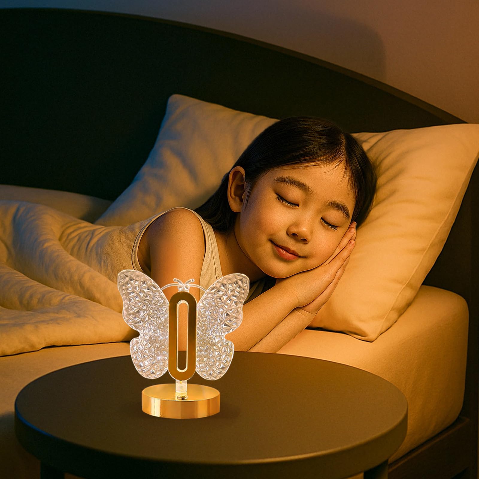 Luce Notturna A Forma Di Farfalla 3D Per Bambini, Lampada Da Comodino Con Telecomando 7 Colori Cangianti Regalo Di Compleanno E Natale Per Ragazze 95821812