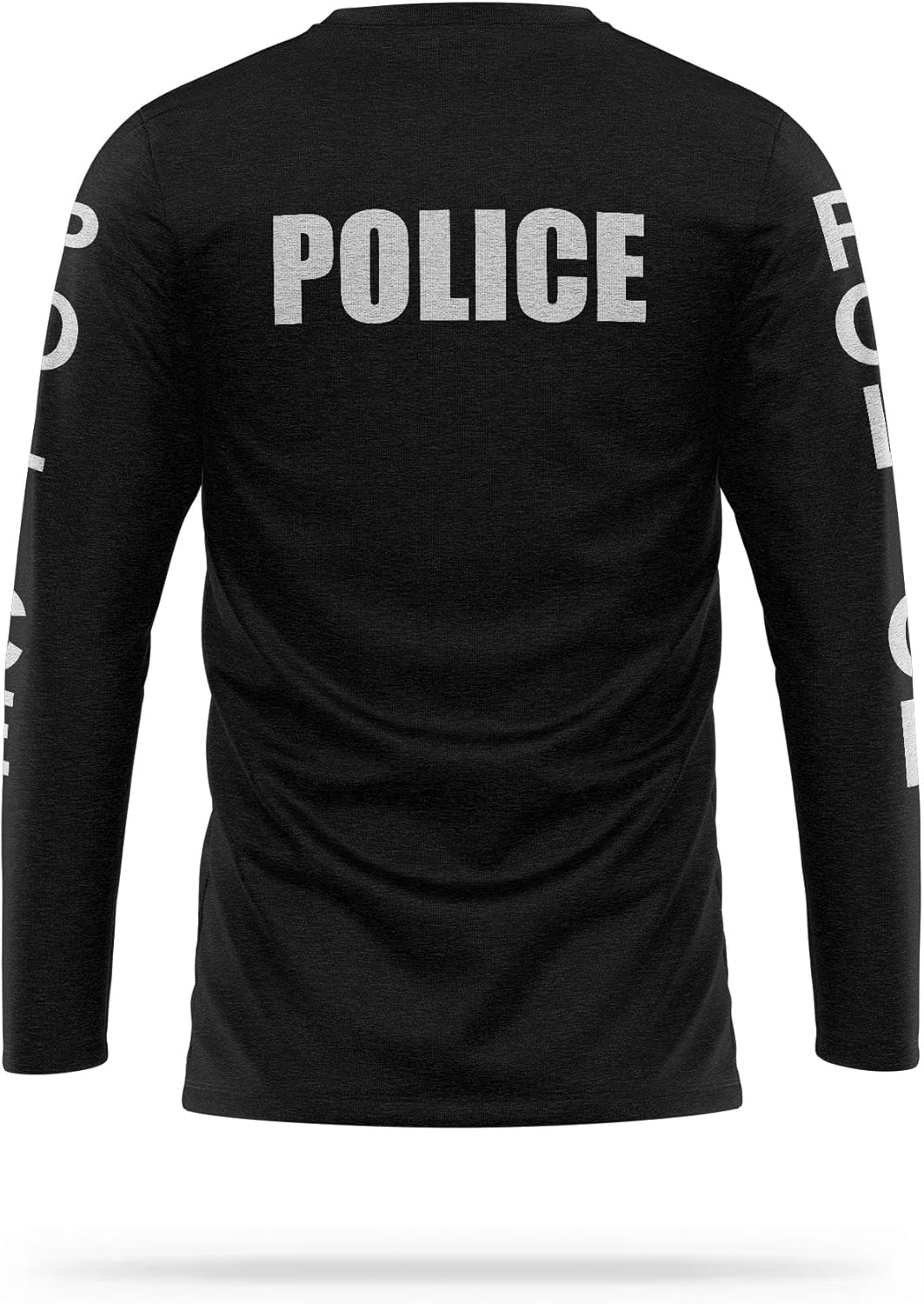 Police Cotton Blend Reflective Long Sleeve - USA Patriotic Durable Shirt - Ultra Soft Comfort.