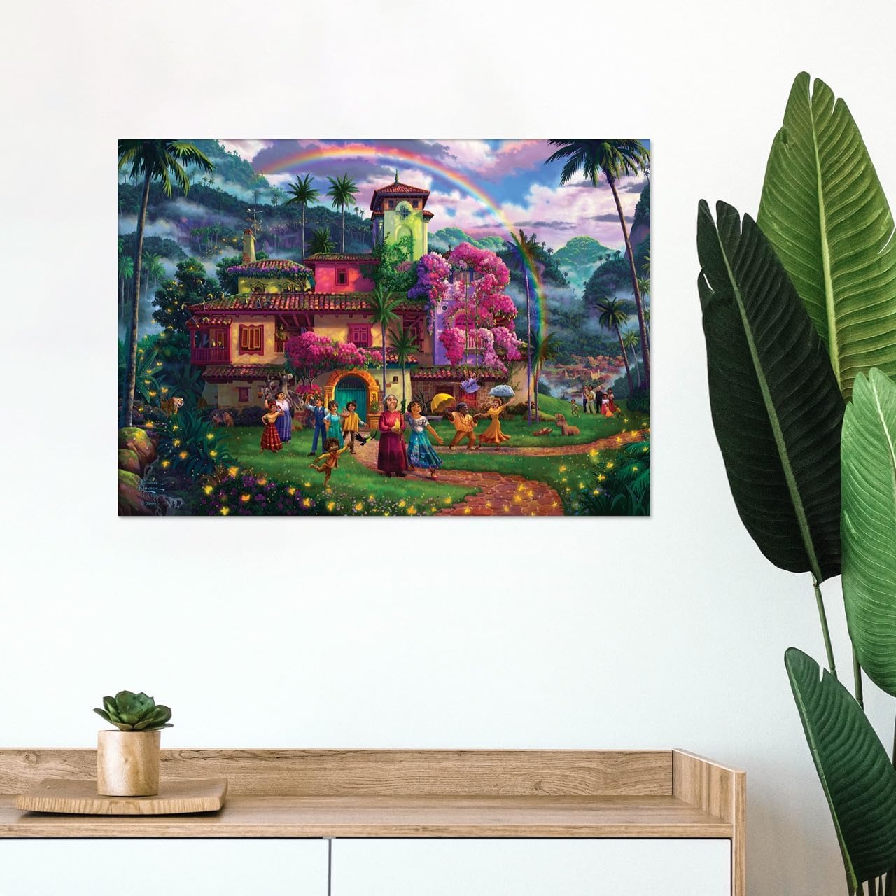 MIGHTYPRINT Thomas Kinkade Studios – Disney – Encanto – The Miracle of Family – 24" x 17" Wall Art – Officially Licensed Collectible – Ideal for Gifting and Collecting MP24171047