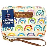 KeepGoing Travel First Aid Kit for Kids - 130 Pc. for Car, Home, Purse, Diaper Bag & Backpack with Latex-Free Bandages - Mini First Aid Kit Travel Size TSA-Approved