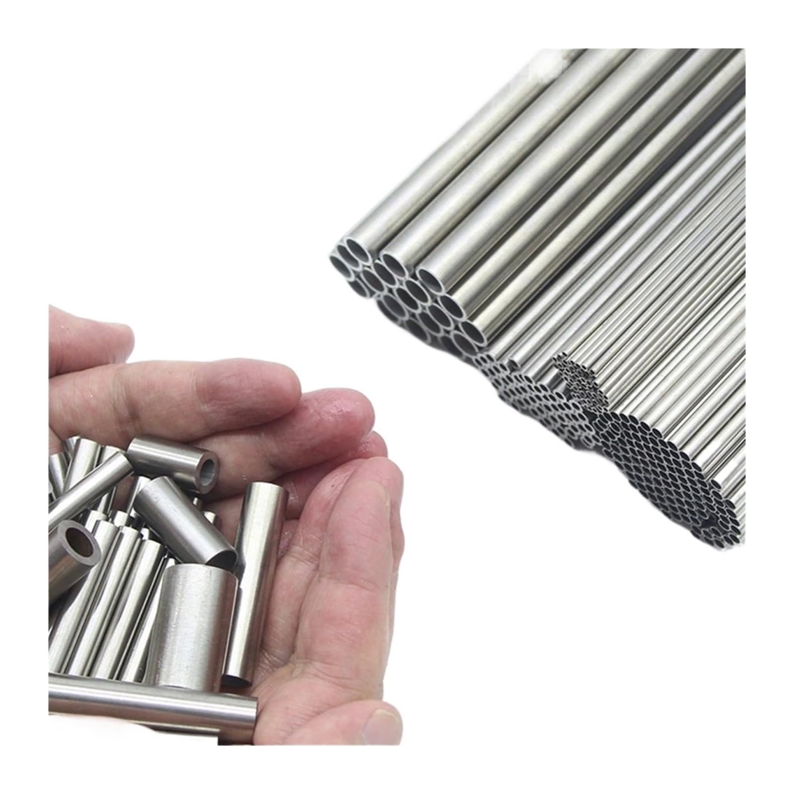 1-10pcs 250mm/500mm Long Stainless Steel Round Capillary Straight(250mm,0.3 x 0.1mm 10pcs)