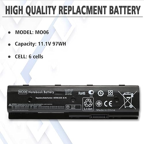 Miniatura 2 de MO06 MO09 671731-001 - Batería para ordenador portátil HP Envy M6-1045DX M6-1035DX M6-1125DX Pavilion DV4-5000 DV6-7000 DV6-7014nr DV7-7000