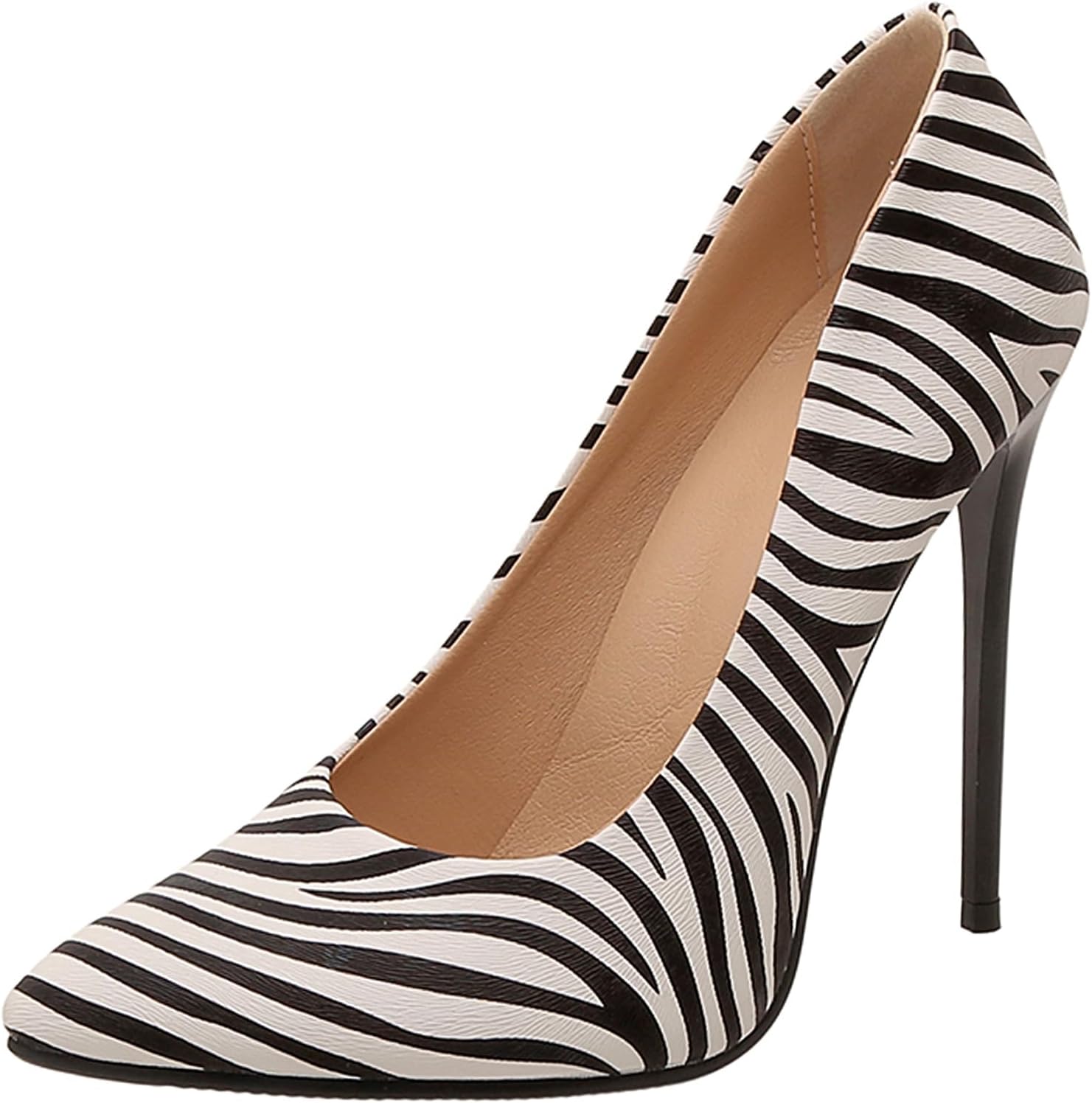 Scarpe Eleganti Scarpe Tacco Zebrate Scarpe Donna Decollete A