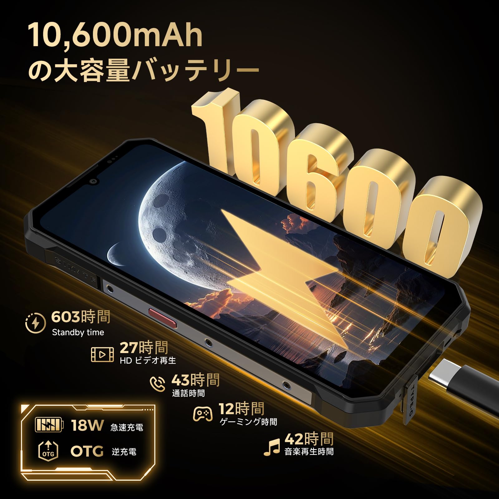 Amazon | 「Android 15 スマホ」FOSSiBOT F109S SIMフリー スマホ 本体