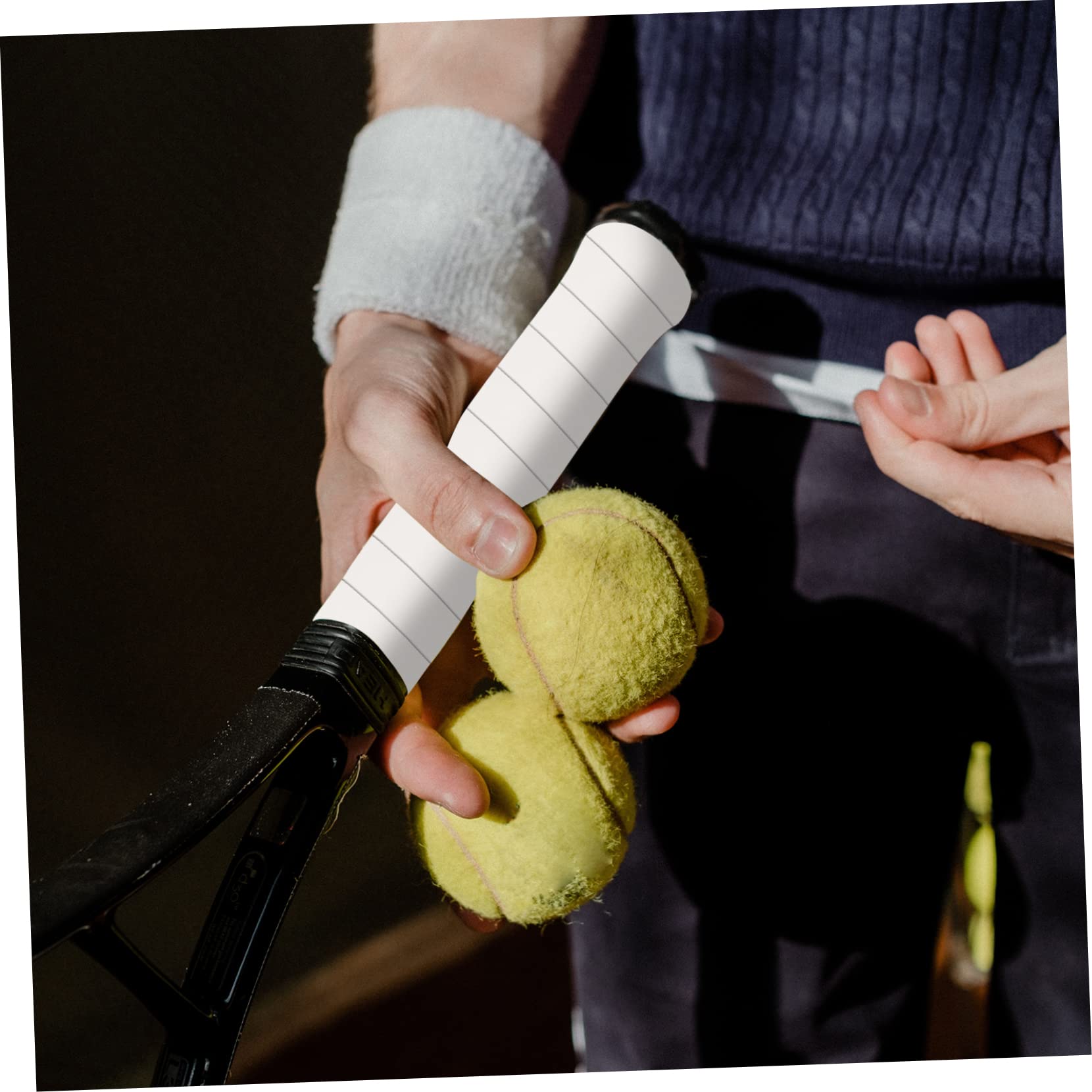 BESPORTBLE 4 di Nastro per Racchetta da Tennis Nastro per Telaio di Racchetta Facile da Staccare Nastro per Racchetta