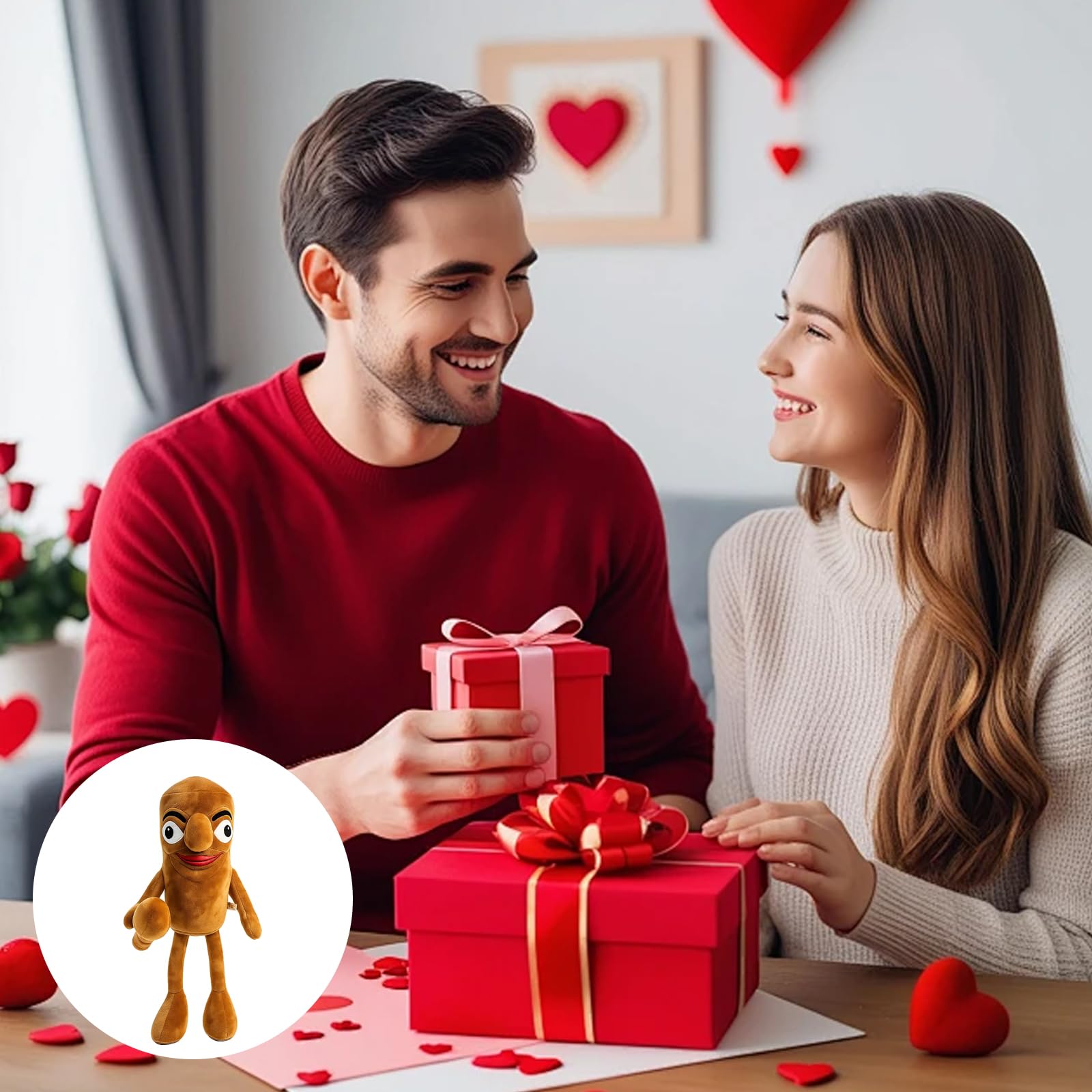 YQOPDEBD Brainrot Kuscheltier, Tung Tung Tung Sahur Figur, Italienische Brainrot Figuren, Weiches Plüschtier Für Zuhause Und Auto, Lustiges Geschenk Für Sammler - 5