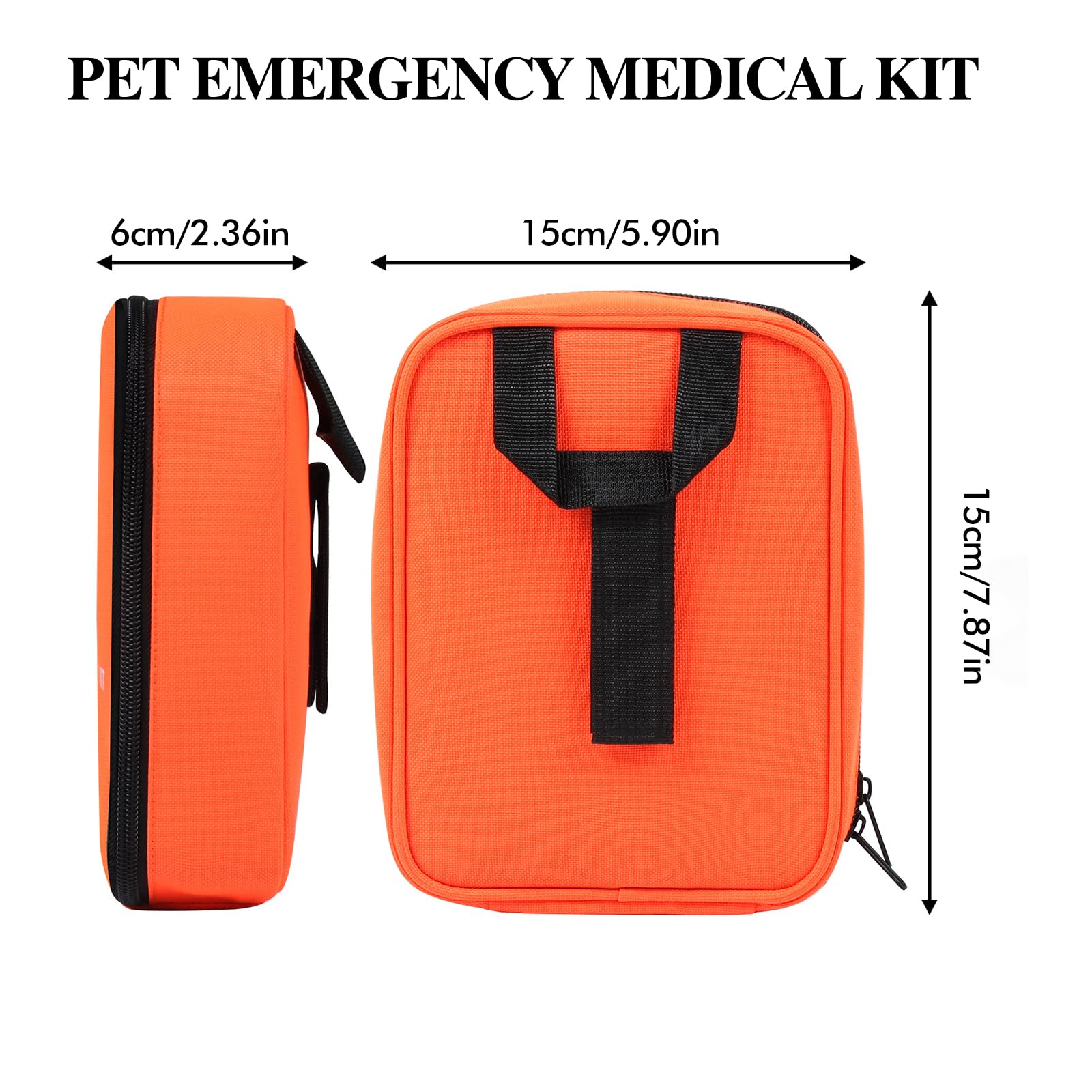 GOMETY Kit de primeros auxilios para perros y gatos, botiquín de viaje para perros, mascotas, botiquín de primeros auxilios, bolsa de emergencia para perros, ideal para el hogar, camping al aire libre