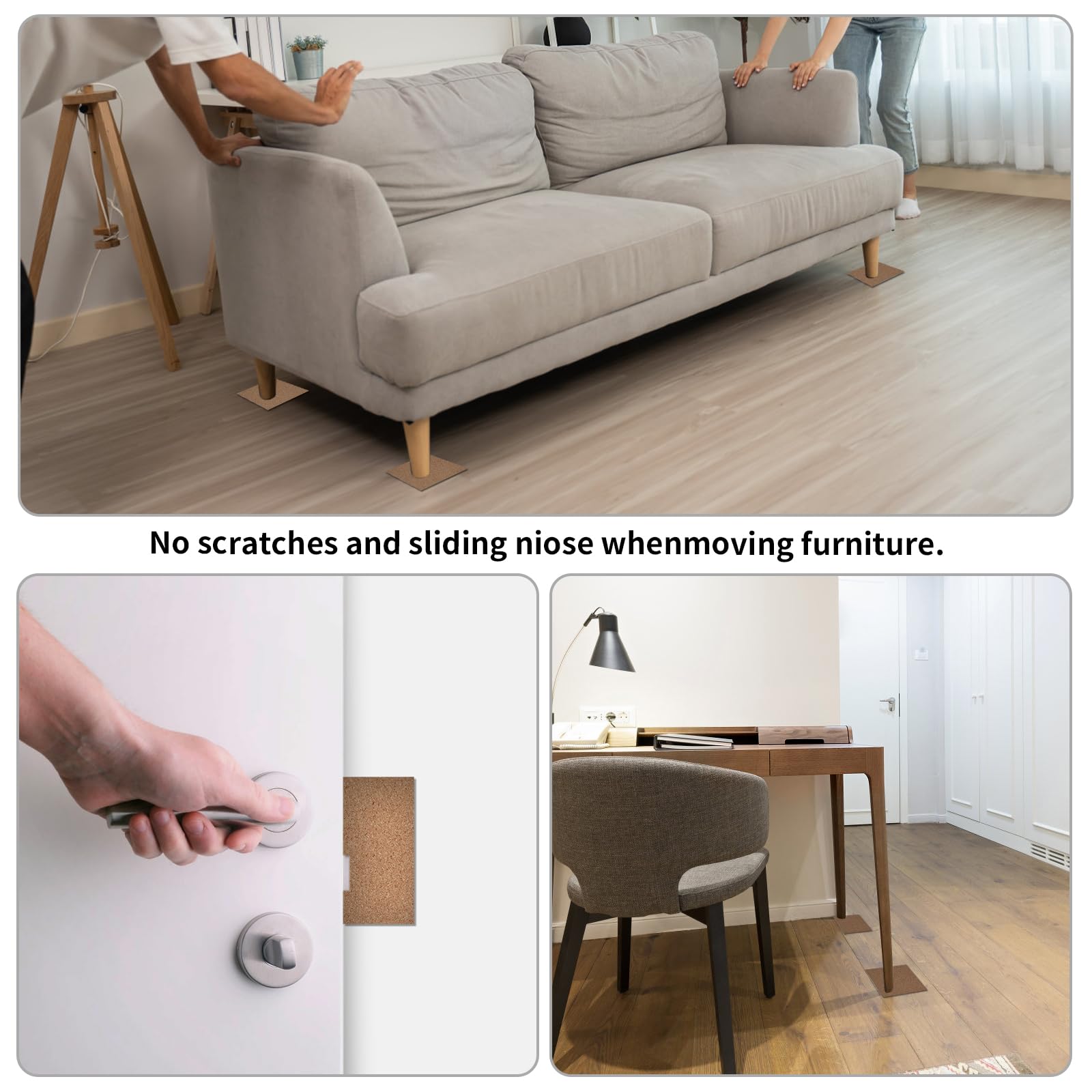 Qianyu 30 Stück Selbstklebende Korkplatten für Selbstgemachte Untersetzer Korktafeln Korkfliesen Korkmatte 10 x 10cm Rechteckig Korkplatten für Büro Schule die Wand Fußböden Untersetzer