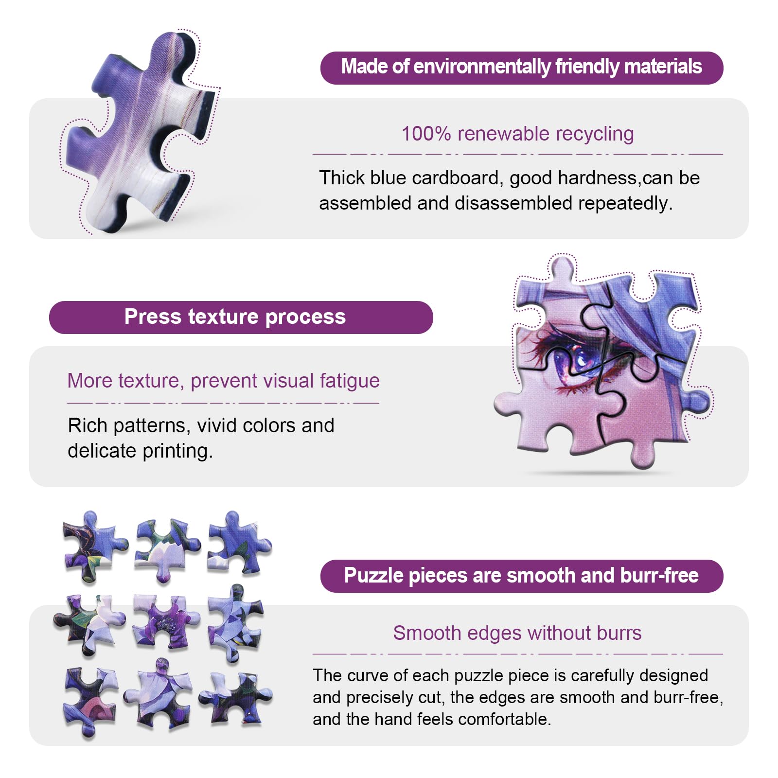 Mini Jigsaw Puzzles for Adults (4 Packs) 150 Pcs Puzzle with Reference Blueprint, Micro Puzzle - Image 4