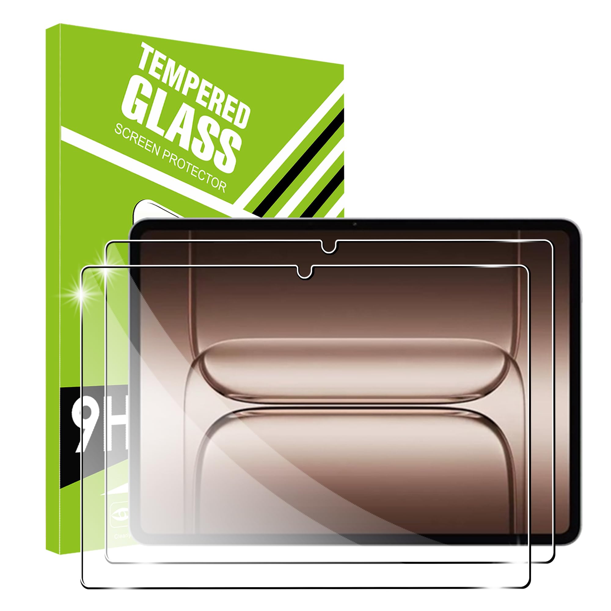 FDHYFGDY 2 Stück Schutzfolie für OnePlus Pad 3 für Panzerglas Schutzfolie，Kameraschutz und Glasschutzfolie, 9H Härte, Anti-Bläschen HD Displayschutz
