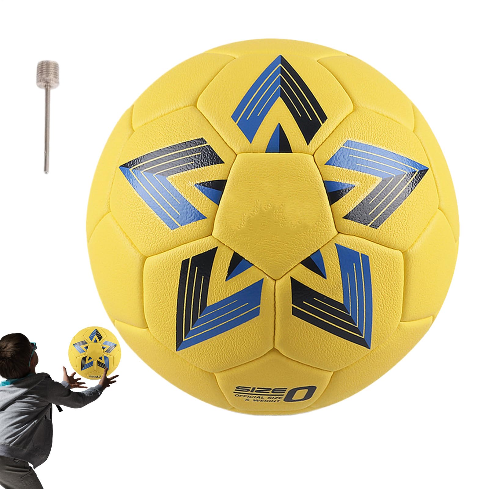 Balón de balonmano para entrenamiento y ejercicio, saltando alegre y cómodo