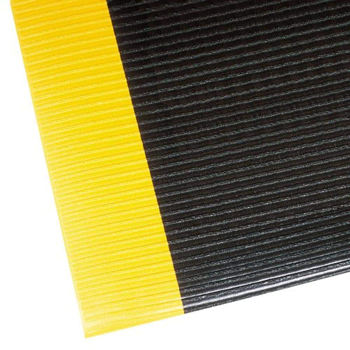 Notrax Black/Yellow / 3'W x 12'L x 1/2" Thick / 1 Lab Matting