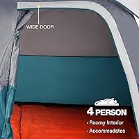 Vista 9 de CAMEL CROWN 4/6 Person Tent Waterproof Lightweight Portable Backpacking Tent for Outdoor Camping Hiking