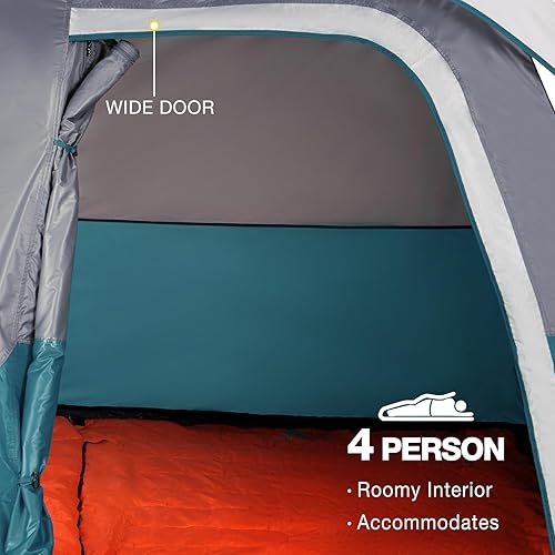 Miniatura 9 de CAMEL CROWN 46 Person Tent Waterproof Lightweight Portable Backpacking Tent for Outdoor Camping Hiking