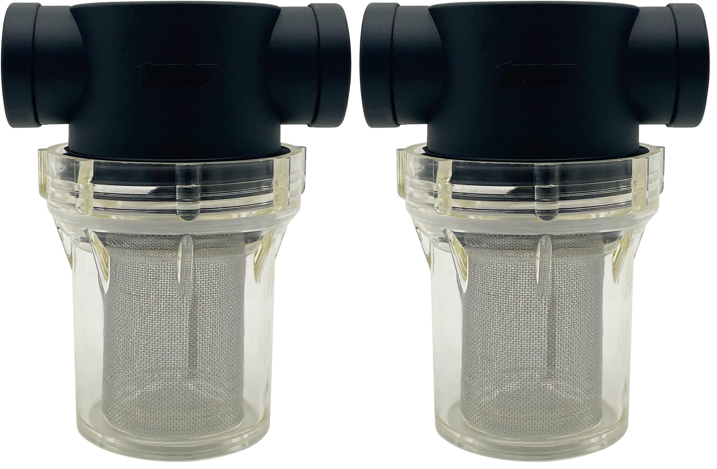 3/4" Female NPT in-Line Strainer with 40 mesh Stainless Steel Filter Screen (Pack of 2)
