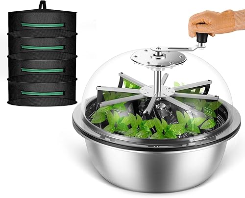 MELONFARM Recortadora de hojas de brote de 19 pulgadas, corte giratorio trenzado para plantas hidropónicas con cuchillas afiladas de acero