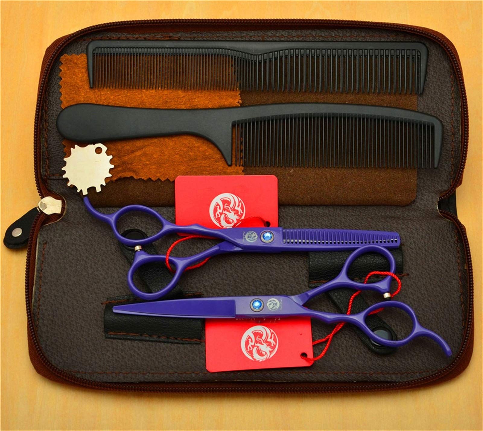 Haarschneideschere linkshänder，Haarschneideschere, Professionelles Friseur-Scherenset ， Haarschneideschere | 6,0 ”Edelstahl