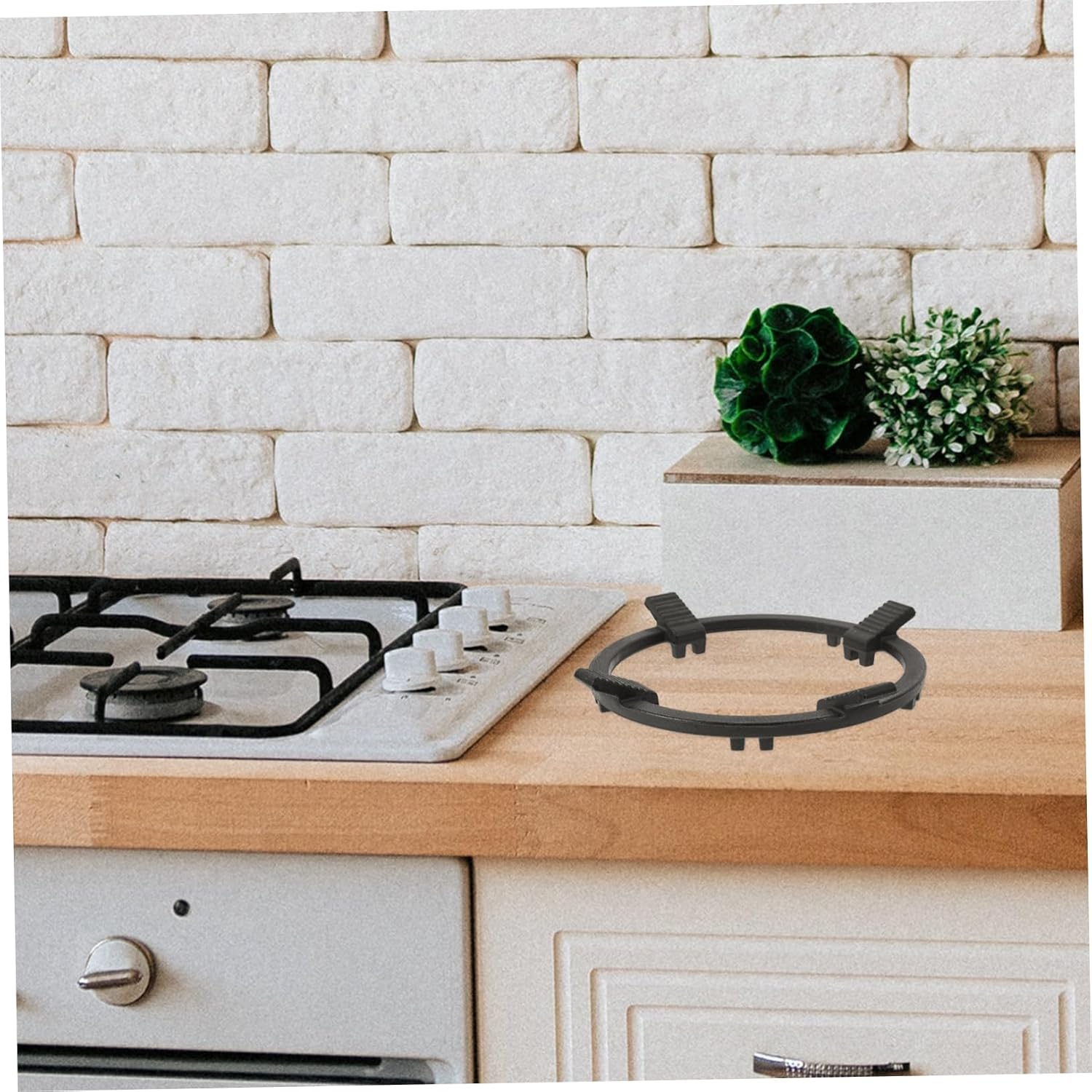 KICHOUSE Gas Stove Racks Cast Iron Pot Brackets for Small Pans