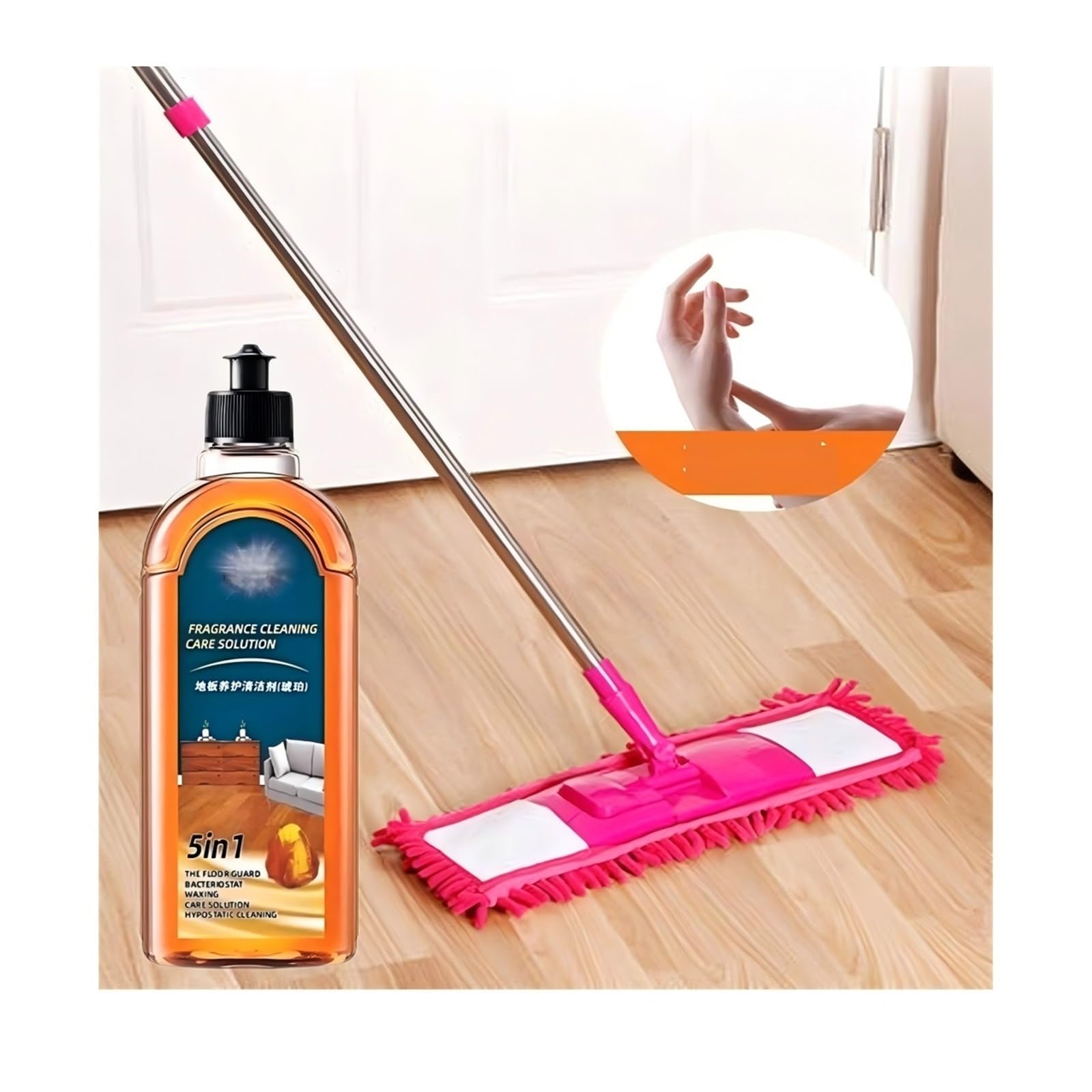 Nettoyant For Sols Ménager 500 ML Nettoyant For Sols Multi-usages Persistant(2pcs)