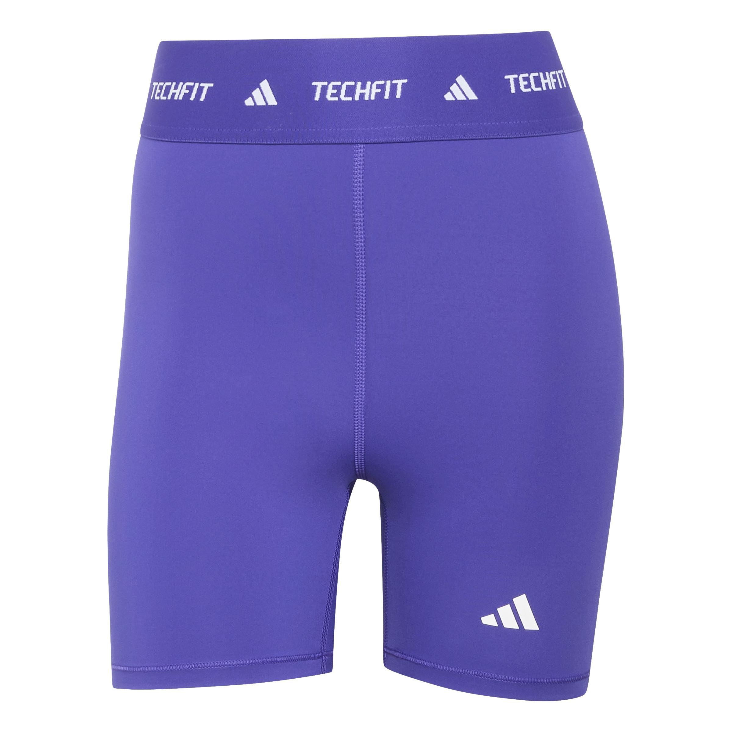 adidas Women's Techfit Short Leggings Tights, Pure Purple, M 5 inch