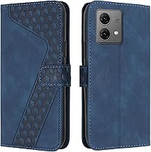 Case for Motorola Moto Edge 40 Neo, PU Leather Flip Case Cover for Moto Edge 40 Neo, Wallet Card Case Phone Cover Mobile Phone Cover (Blue)