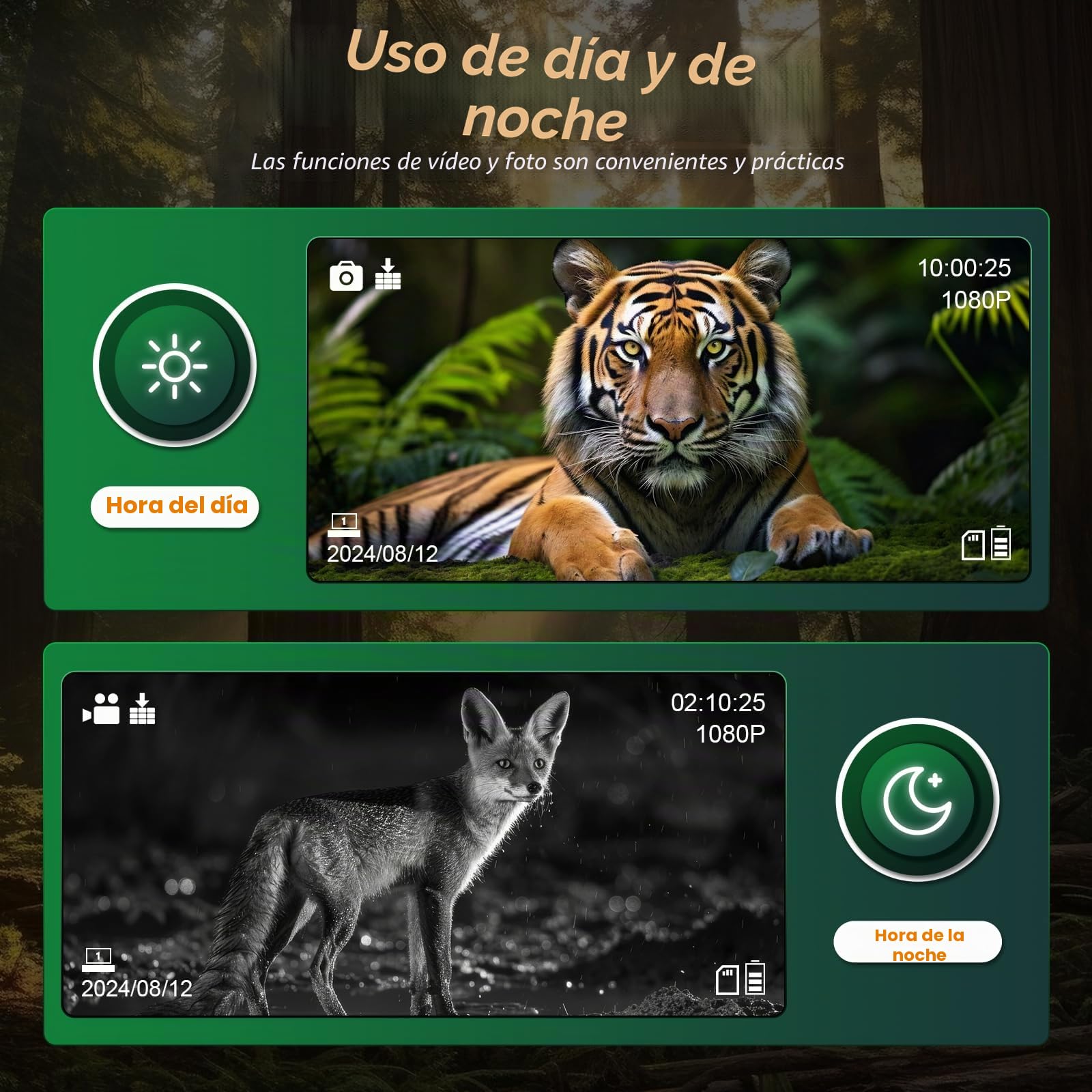 Óculos de visão noturna montados na cabeça, binóculos digitais infravermelhos recarregáveis de 984 pés, Zoom Digital 5X, cartão TF de 16 GB