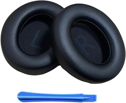 Replacement Ear Pads Cushions for Anker Soundcore Space Q45 Headphones, Space Q45 Protein Leather Earpads with Isolation Foam, Headset Ear Cushion Repair Parts