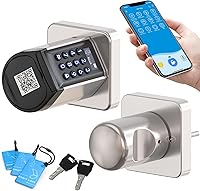 Vista 9 de WELOCK Cerradura Inteligente WiFi para Puerta, Perilla de Entrada sin Llave 5 en 1 con Seguridad de Bloqueo Automático, Control de Aplicación