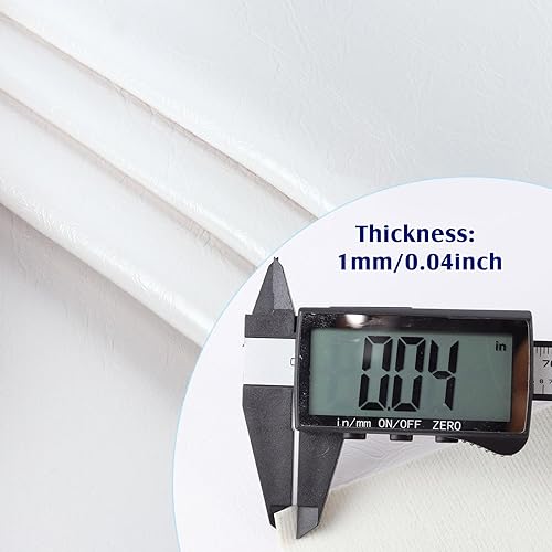 Miniatura 4 de Tela de piel sintética vegana suave e impermeable, material sintético de poliuretano marino, fácil de limpiar y resistente al desgarro, sin olor