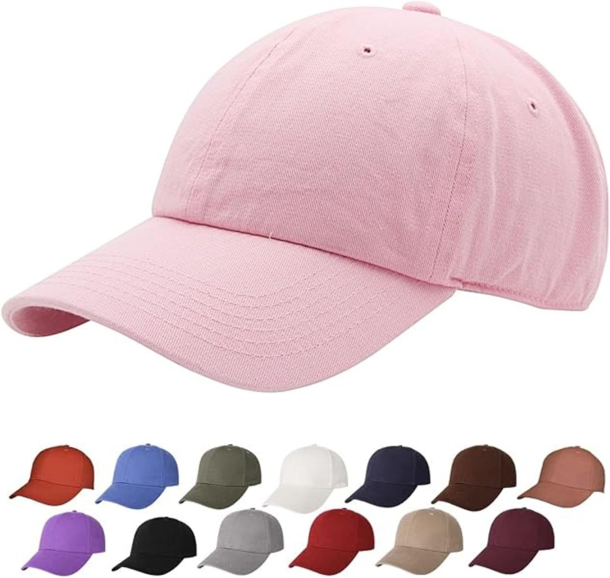 ™ 100% Cotton Baseball Dad Cap Adjustable Size hat for Running Workouts and Outdoor Activities baseball cap for men women