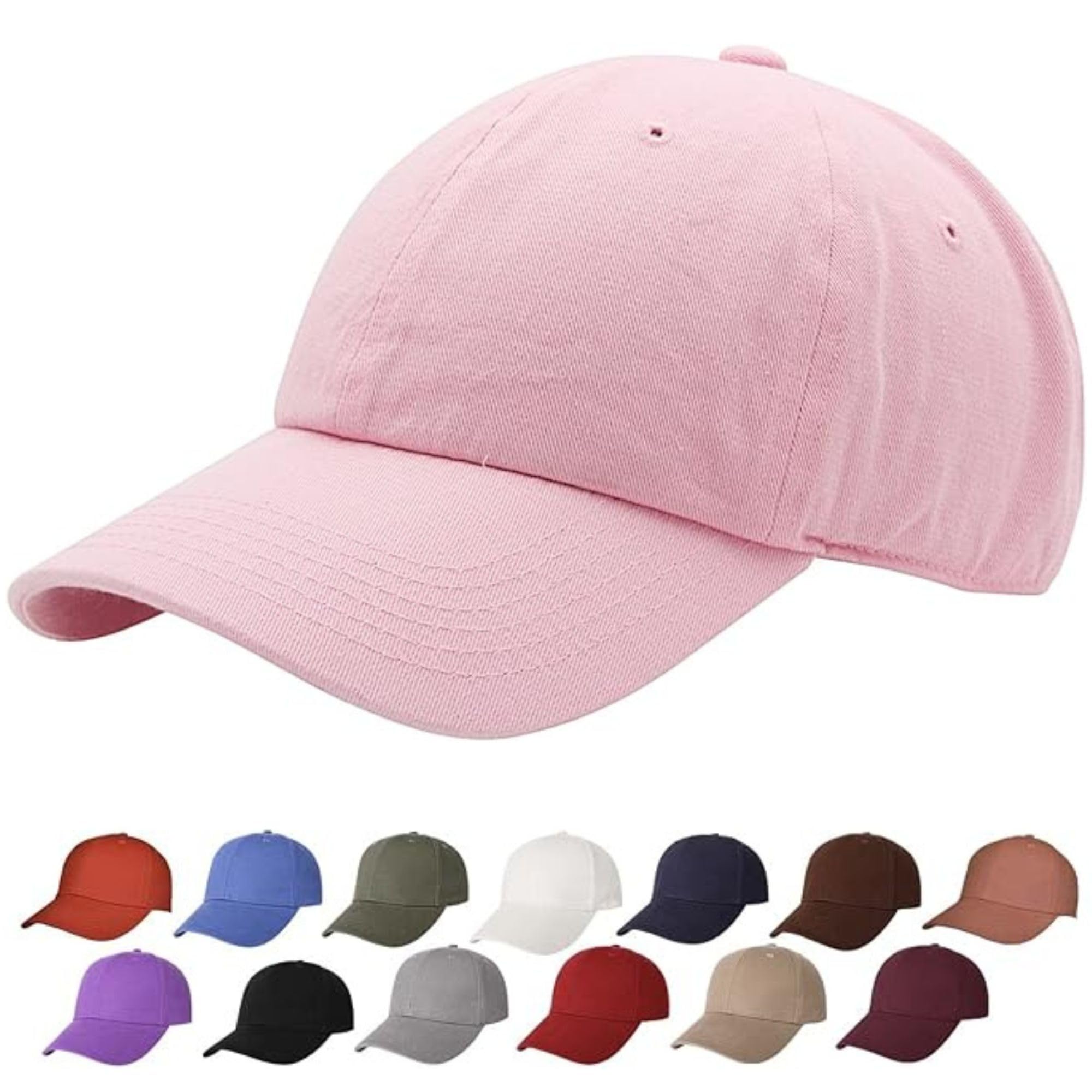 RASAON™ 100% Cotton Baseball Dad Cap Adjustable Size hat for Running Workouts and Outdoor Activities baseball cap for men women