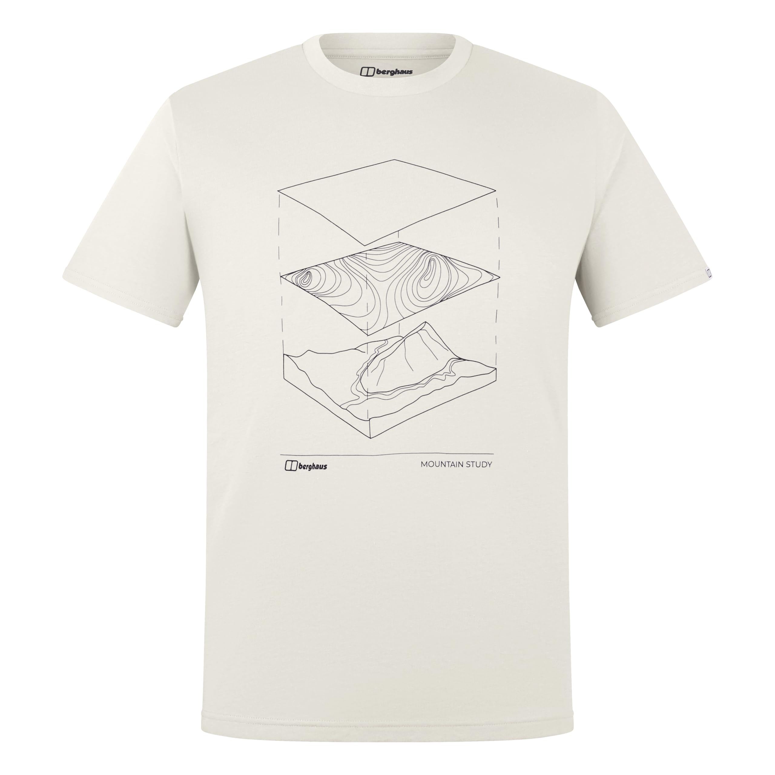 Berghaus Men's Everyday Elements T-Shirt | 100% Cotton Non-Technical T-Shirt, Stone, S