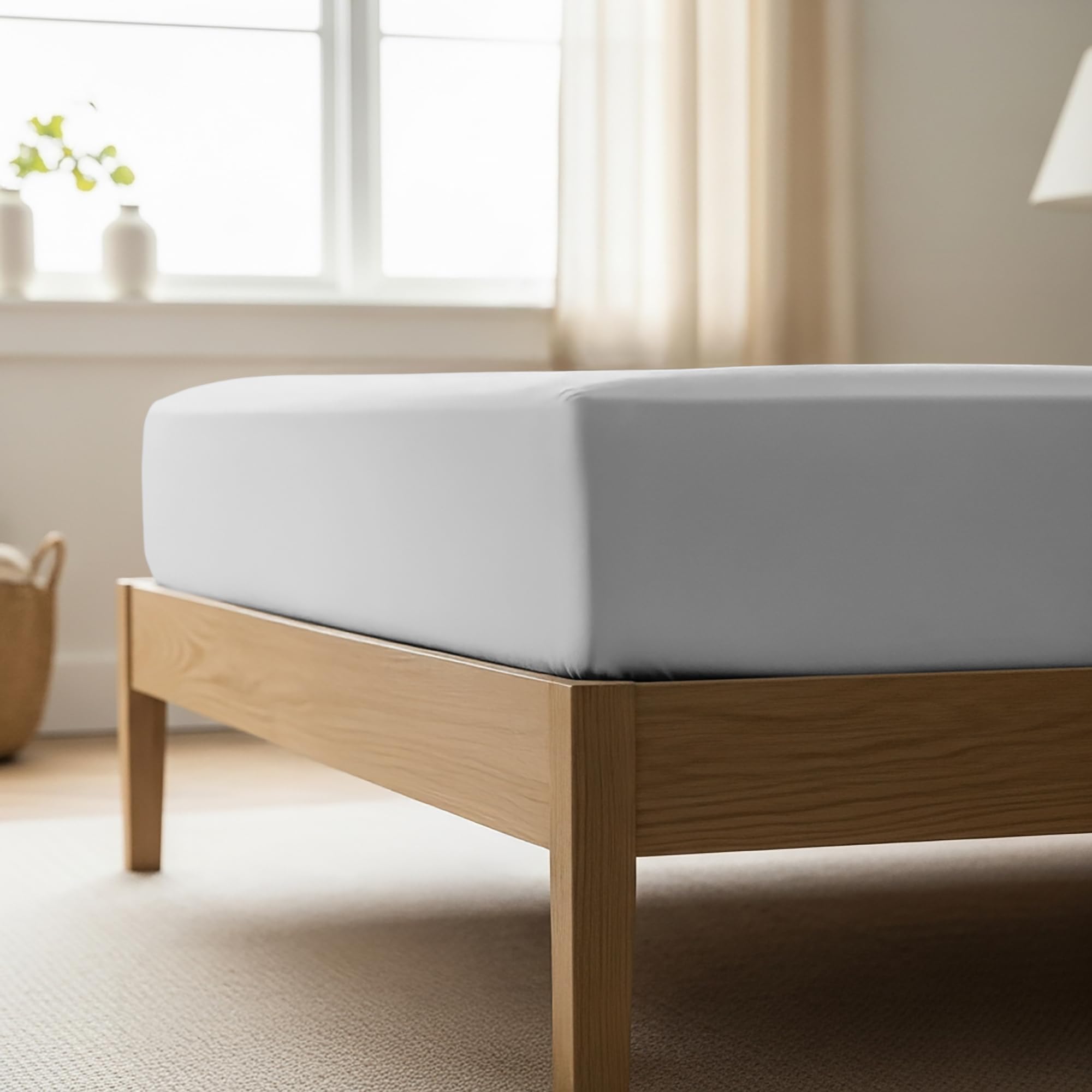 Mellanni Queen Fitted Sheet - Iconic Collection Bedding Sheets with up to 16 inch Deep Pocket - Soft & Cooling - Fade & Stain Resistant - 1 PC (Queen,