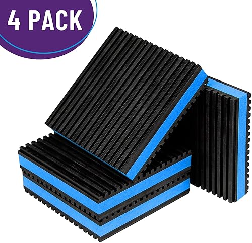 Miniatura 7 de Mxclimate Almohadillas antivibración, amortiguadores de vibraciones de goma EVA de 2 x 2 x 78 pulgadas para compresor de aire, lavadora, unidades de