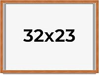 Vista 179 de Marco marrón de 18 x 24 pulgadas, marco de madera maciza de nuez de miel, ancho de moldeo de 0.875 pulgadas, profundidad de rabo de 0.875 pulgadas