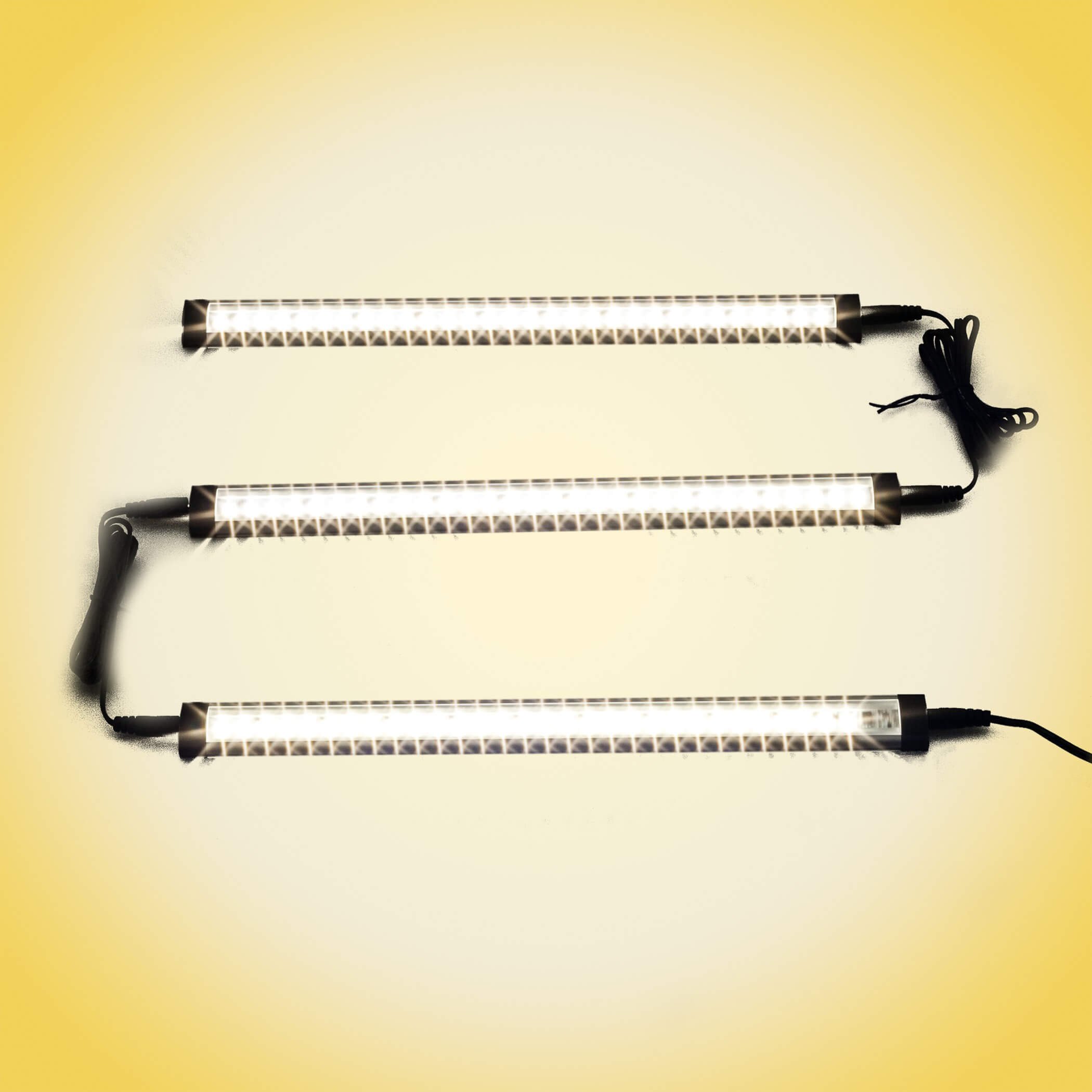 SEBSON® 5x LED sottopensile luce calda, dimmerabile, 30cm, Touch, 3.5W, 250lm, 12V DC