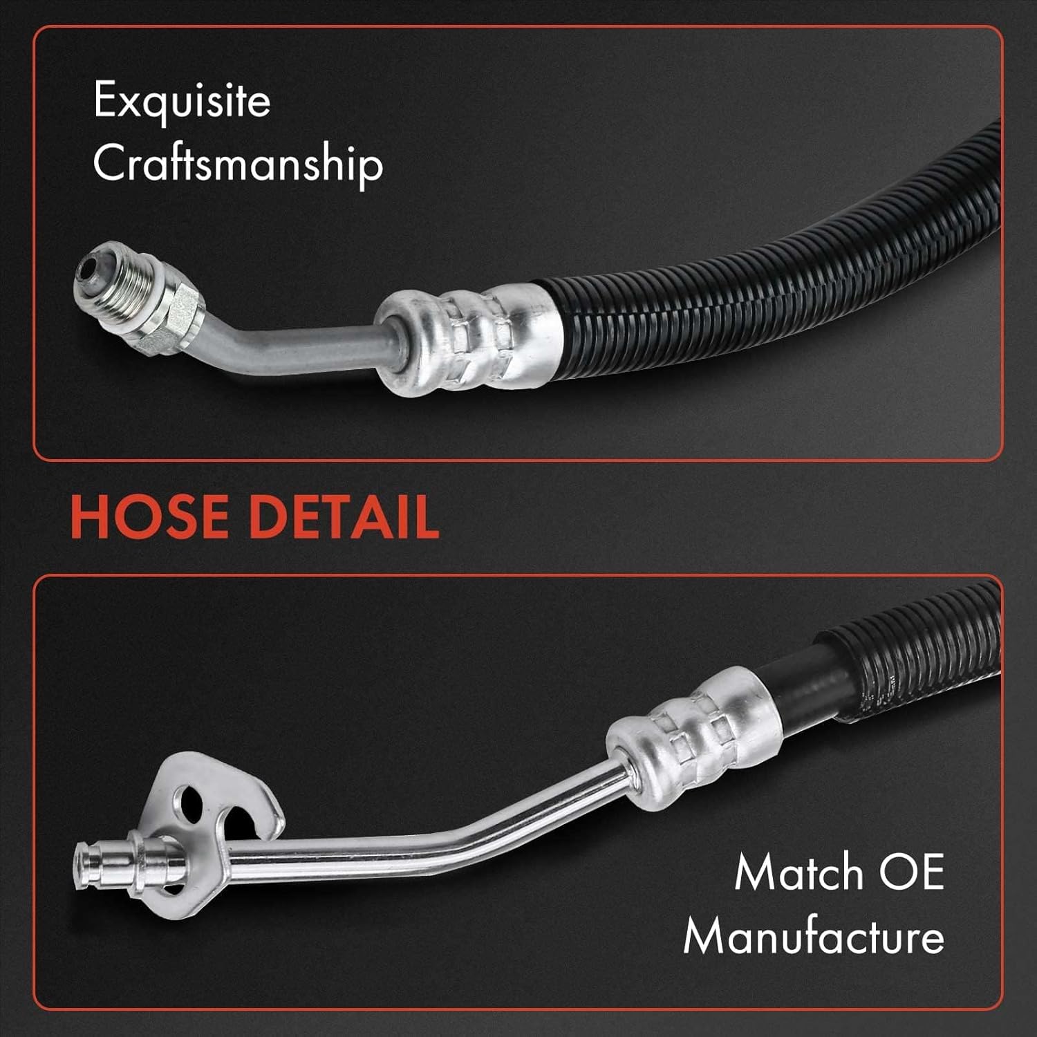 A-Premium Power Steering Pressure Hose Line Assembly Compatible with Ford Ranger & Mazda B3000 2007 2008, 3.0L, Pump to Rack/Gear