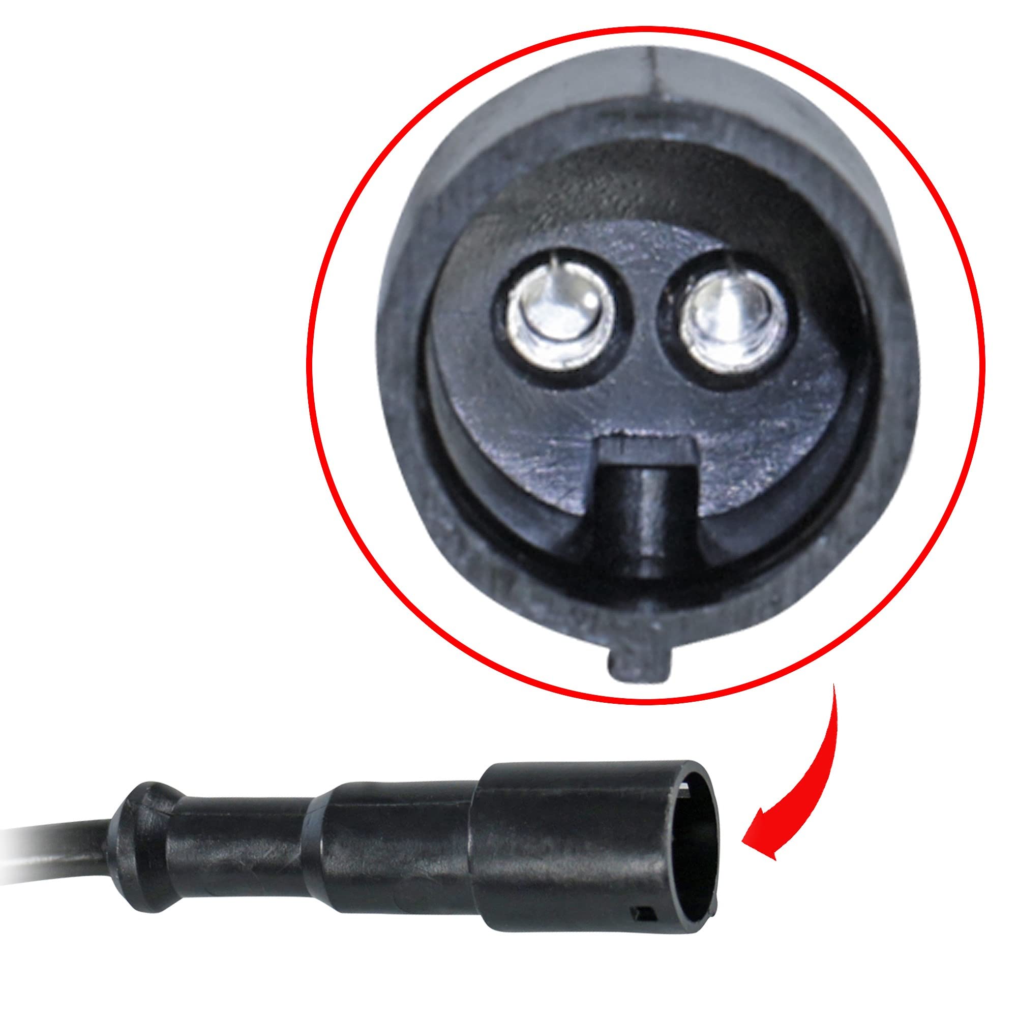 2 X Capteur De Vitesse De Roue ABS 701927807F - Compatible VW Transporter IV T4 - Lot De 2 Capteurs Fiables