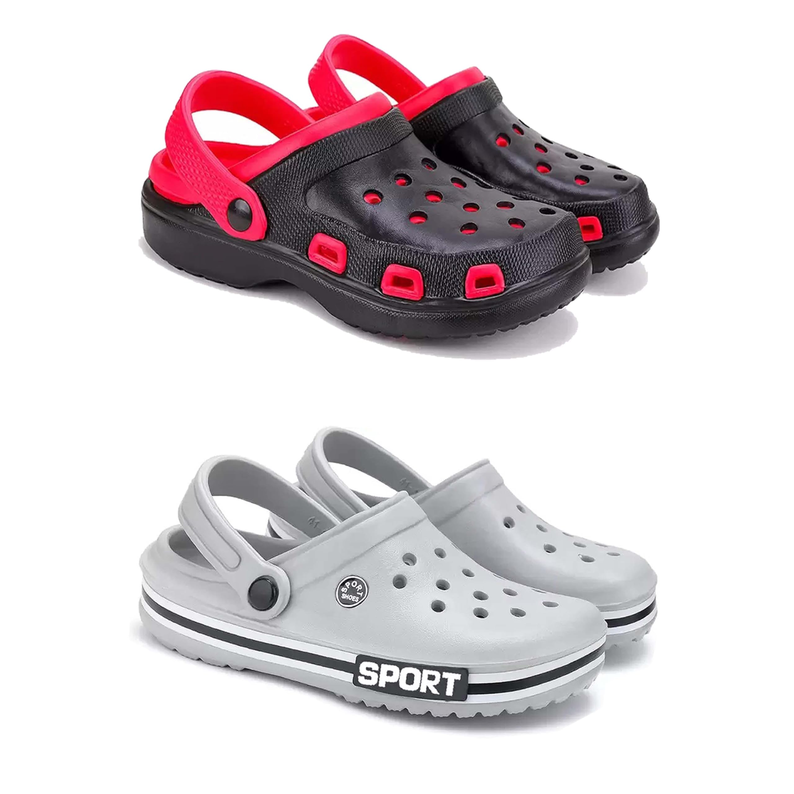 Men's Sandals Clogs| Lightweight Wear| Stylish & Easy to Wear for Men's GR-SAN-(2-Combo)-3017-3016-image-48