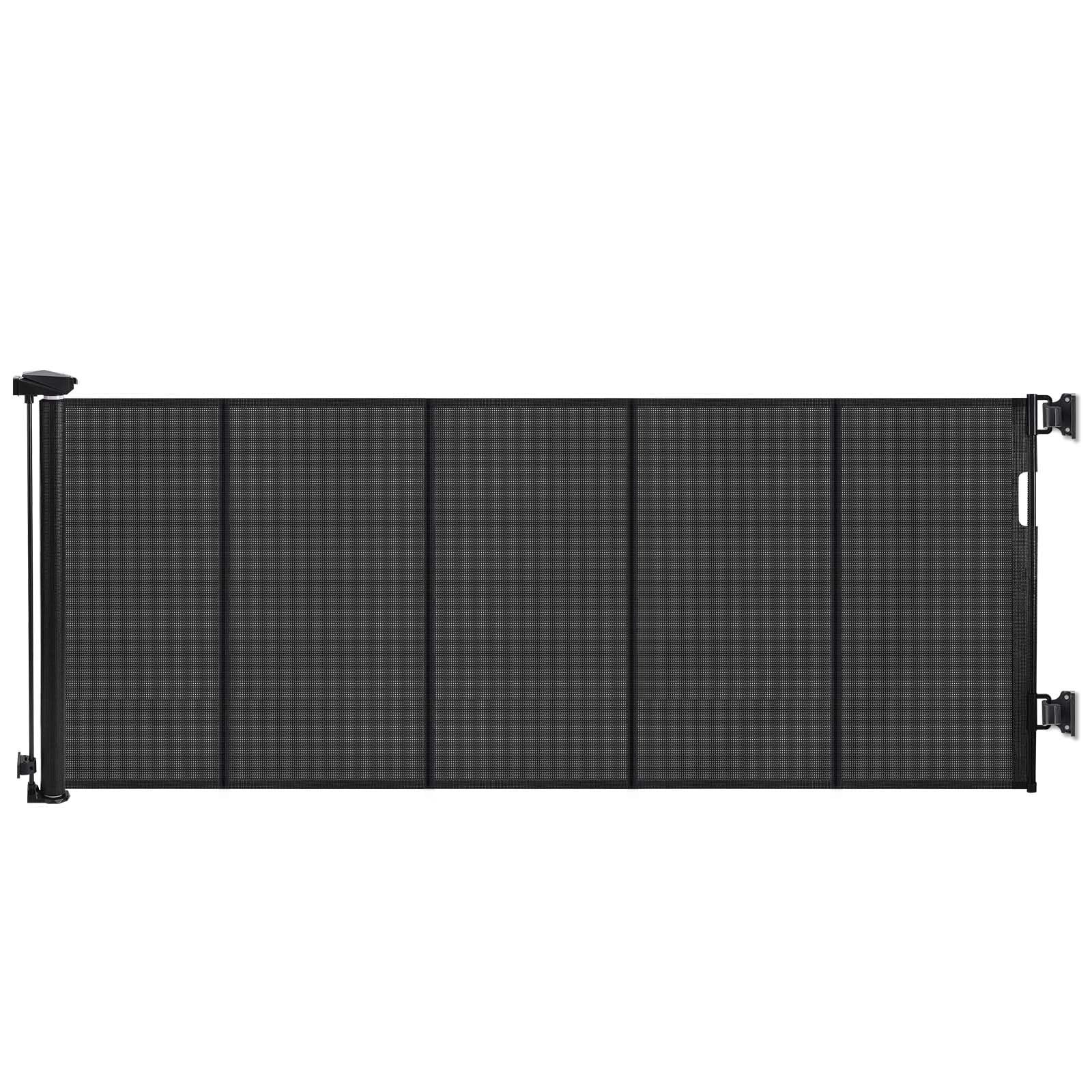 Puerta de escalera extensible para bebés, 0-300 cm, 86cm de alto, persiana para escaleras con barrera para bebés, puerta de escalera extensible, adecuada para escaleras/puertas/interiores y exteriores