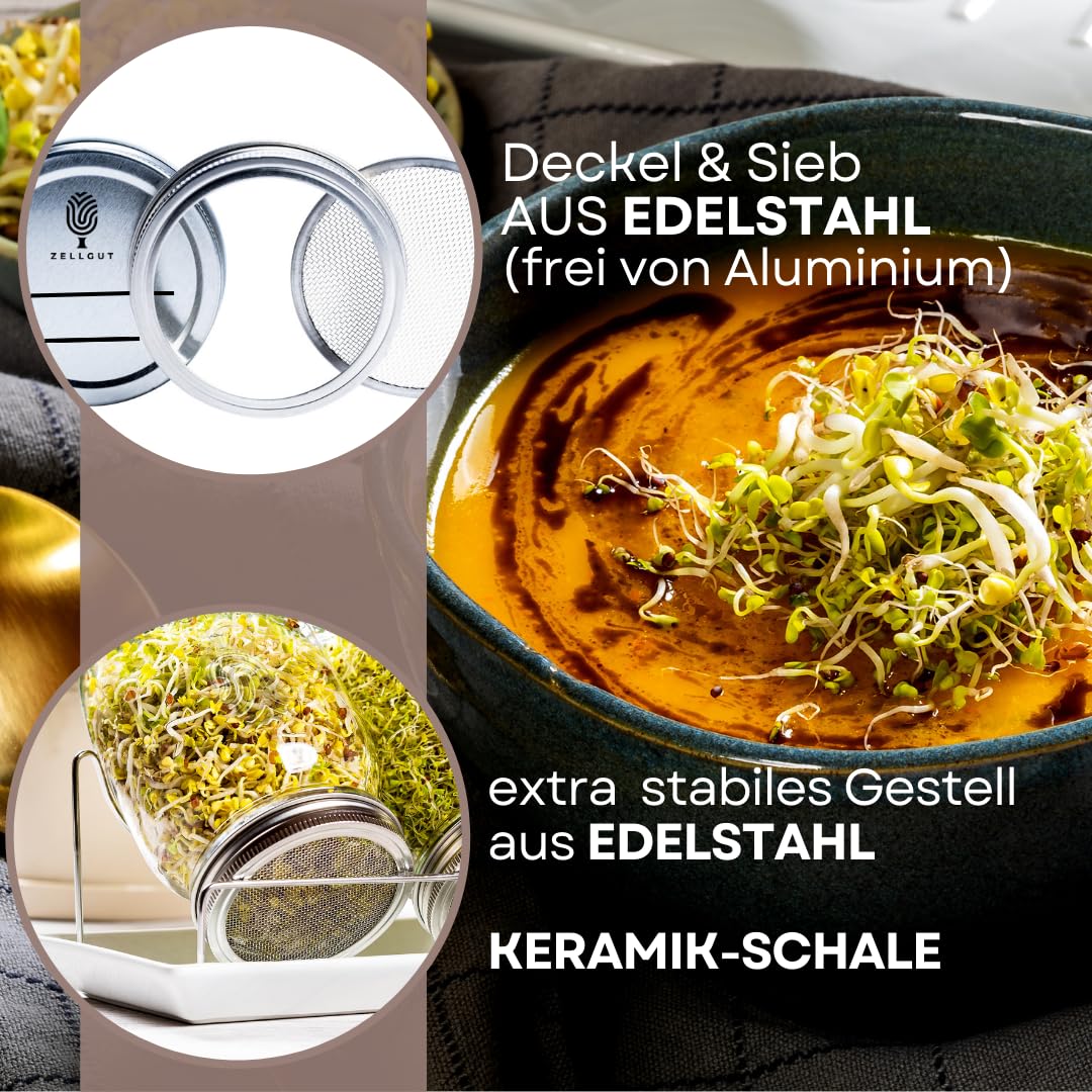 3-ER KEIMSET · 2 IN 1 SPROSSENGLAS