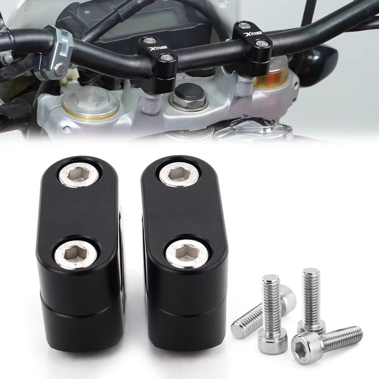 Riser Manillar Compatible con CRF250F 2019-2025