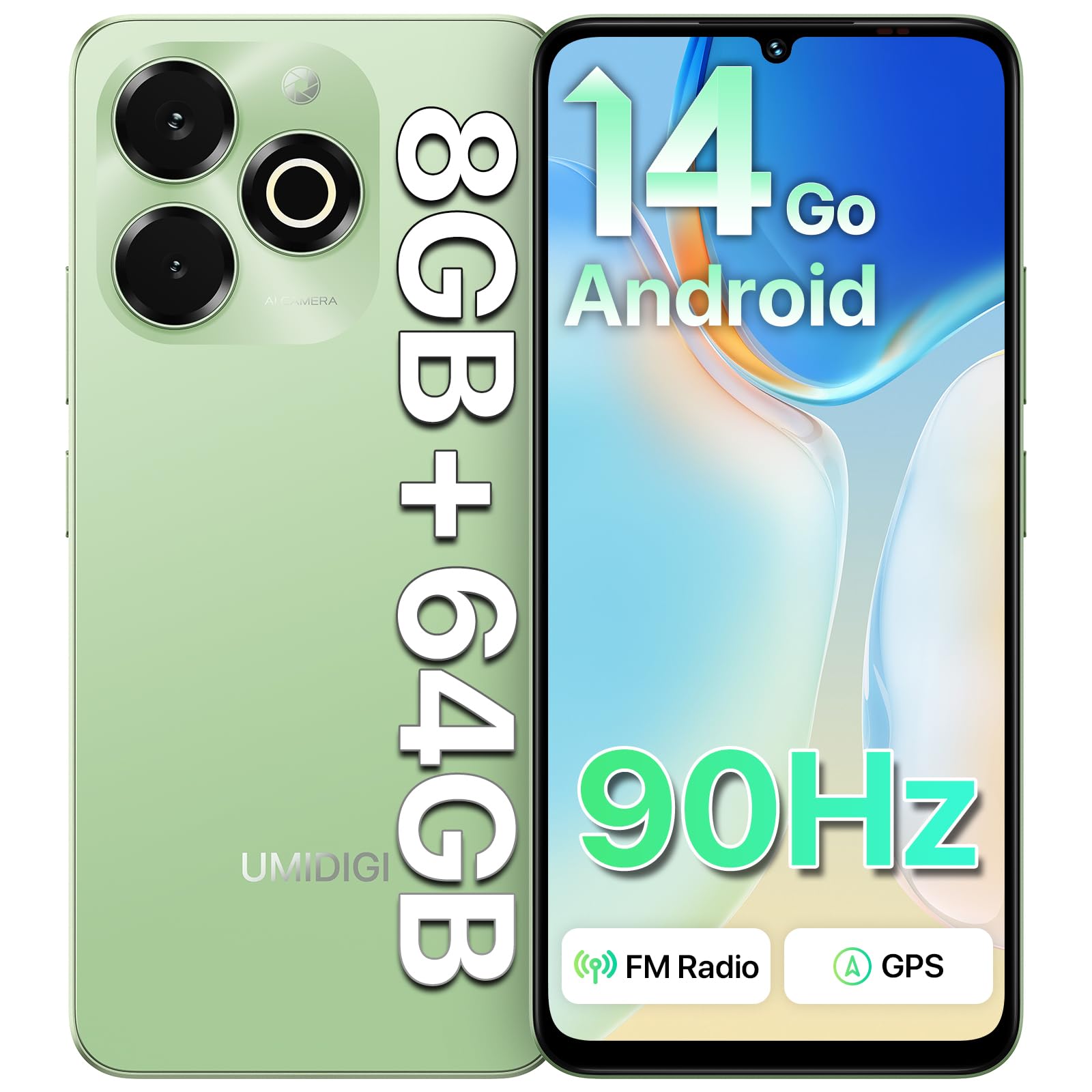UMIDIGI G9x Android スマホ 8GB RAM+128GB Amazon.com: UMIDIGI G9x Unlocked Phones,Android 14 Go Unlock