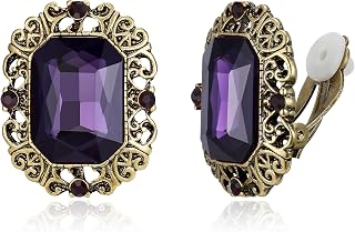 BriLove Victorian Style Statement Clip-on Earrings for Women