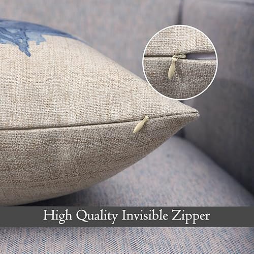 Miniatura 5 de Funda de almohada decorativa de pájaro de 18 x 18 pulgadas, funda de almohada cuadrada decorativa para el hogar, funda de cojín de huevo de pájaro