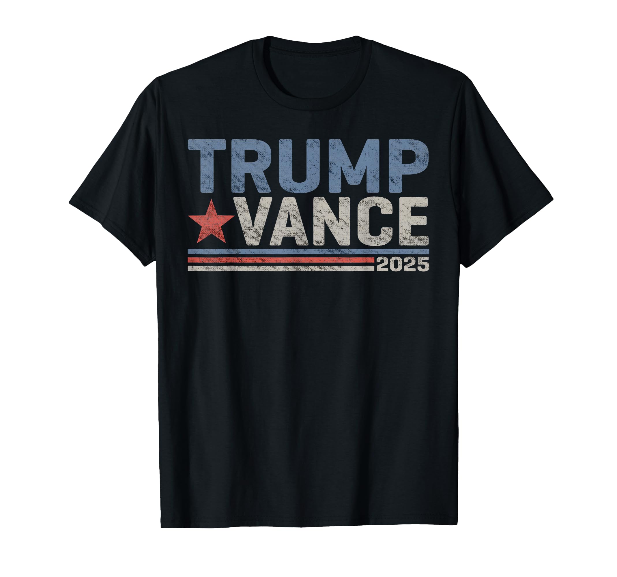 Trump J.D. Vance 2025 ApparelTrump Vance 2025 Retro Stripe Trump JD Vance T-Shirt