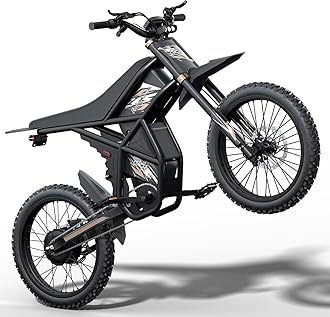 GT73 PRO/GT73 Electric Dirt Bike for Adults, 50MPH 60V 3000W / 37MPH 48V 2400W, 1747Wh/2160Wh Dual Battery Ebike Up to 85 Miles, 25" Motorcycle Tire, UL2849 All Terrain E Bike Full Suspension