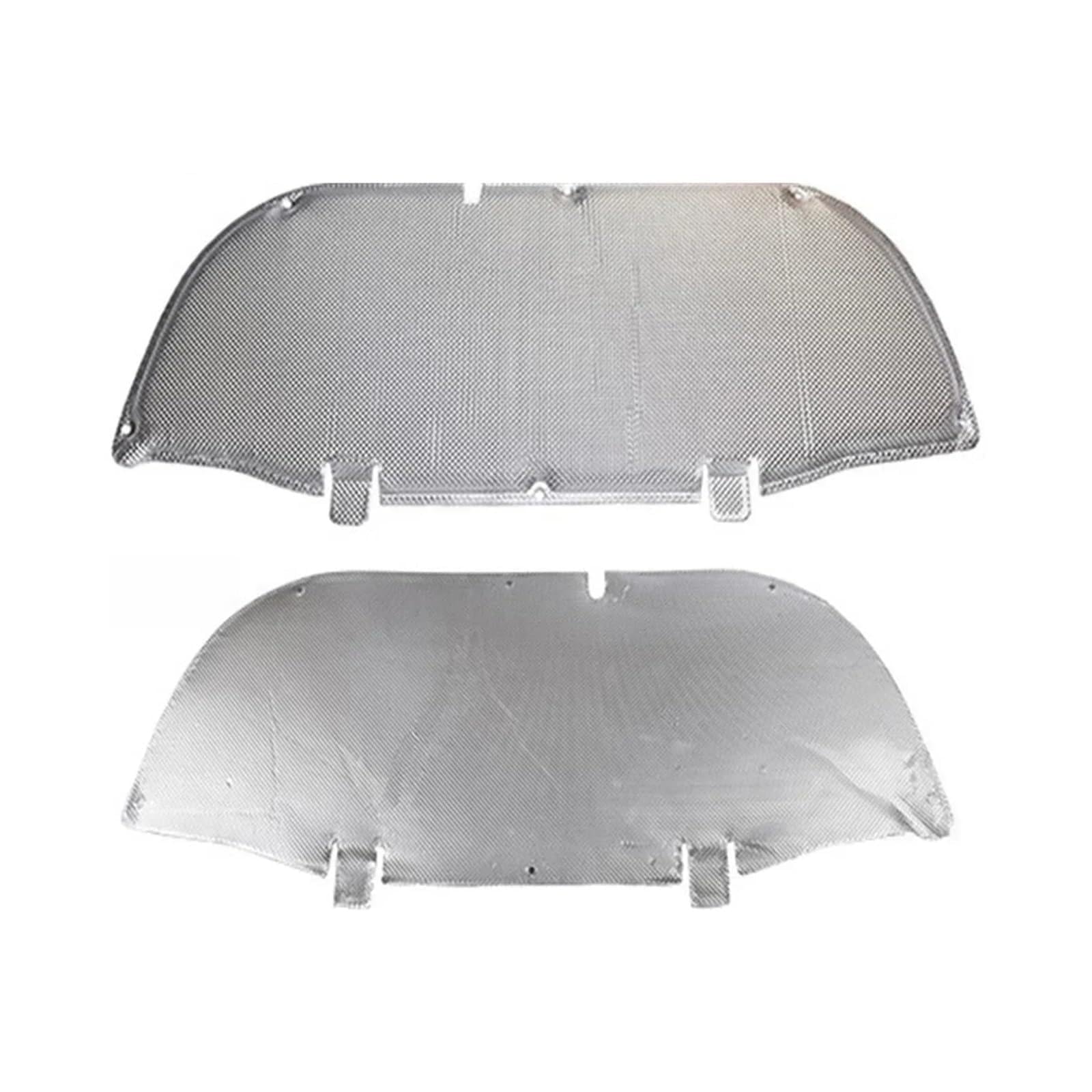 Wuqqxxqcm Aluminum Compatible For Toyota Corolla Cross 2020-2024 Front Engine Hood Insulation Pad Soundproof Mat Cover Foam Sound Heat Cotton Fireproof Mat(Aluminum)