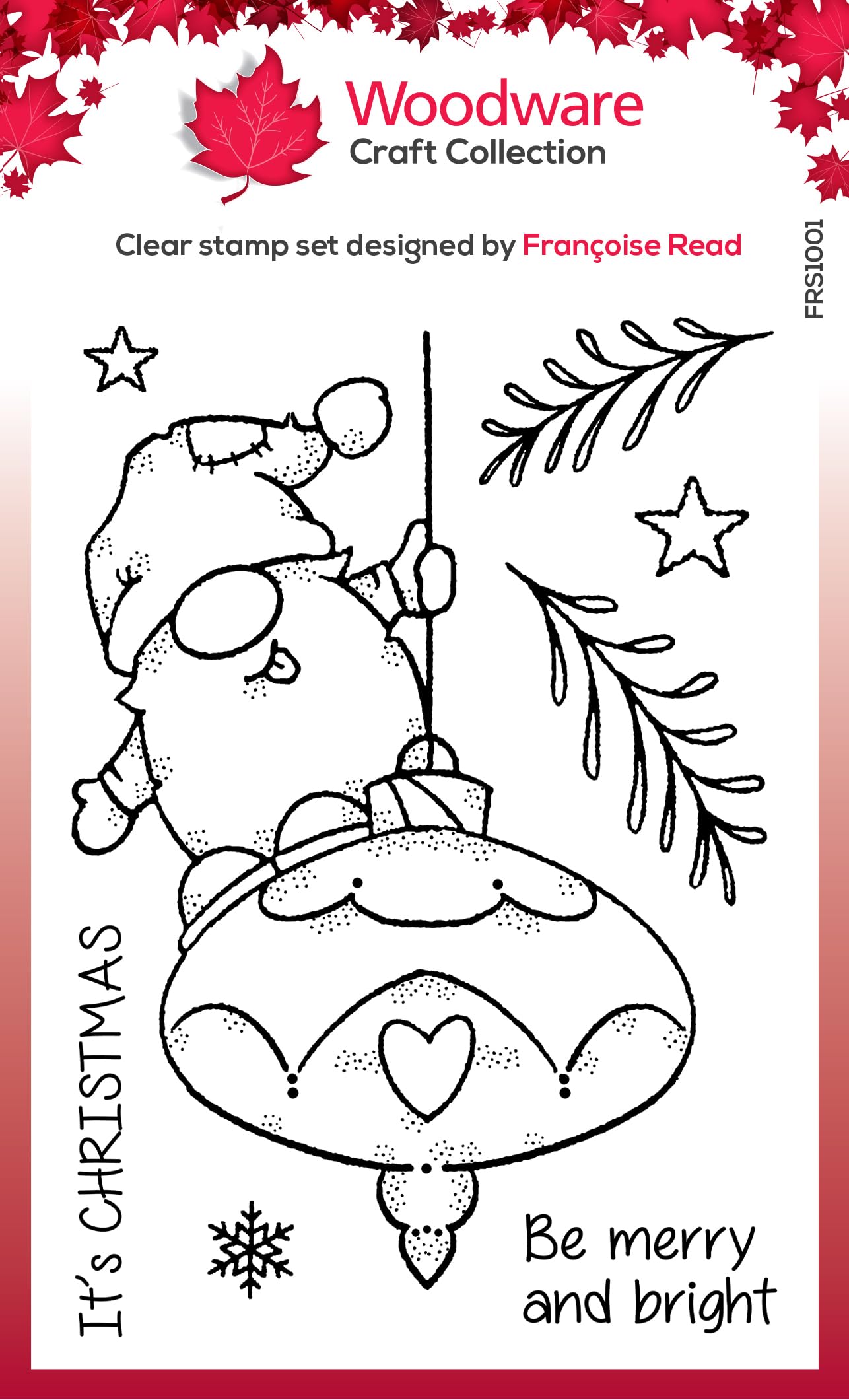 Woodware Clear Stamp Set-Funtime Gnome, 6 in x 4 in